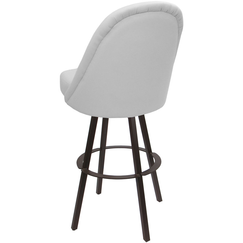 Bassin Kandria, Blanc, Counter Stool (26" Seat Height), Brown