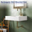 23.43'' x 16.54'' White Rectangular Vitreous China Wall Mount Bathroom Sink With Overflow