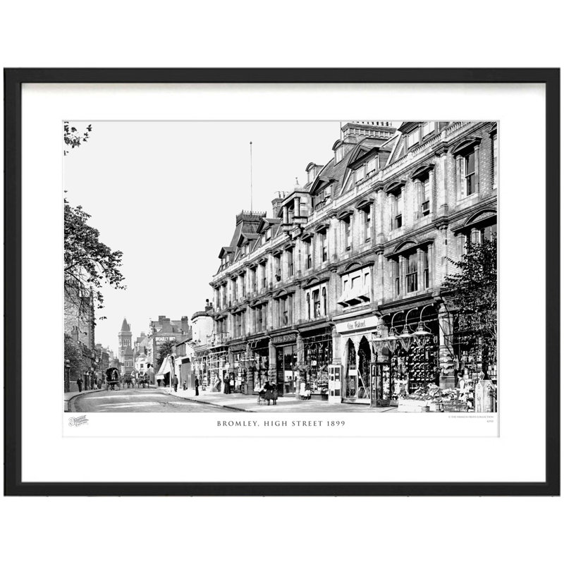 Bromley, High Street 1899 by Francis Frith - Single Picture Frame Print, 28cm H x 36cm W x 2.3cm D