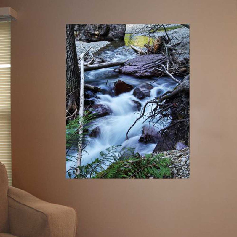 Décalcomanie murale petites chutes , H 24 po x l 19 po