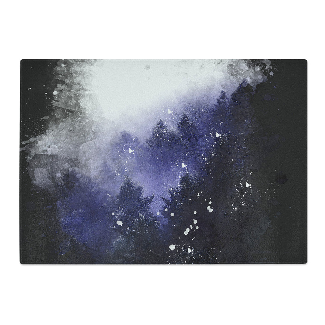 Tempered Glass Forest Fog in Germany Chopping Board