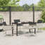 Garden Dining Set 5 Pcs Poly Rattan-258196584-258196588