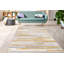 Tapis géométrique moderne contemporain pour le salon en jaune moutarde et beige-1103749037