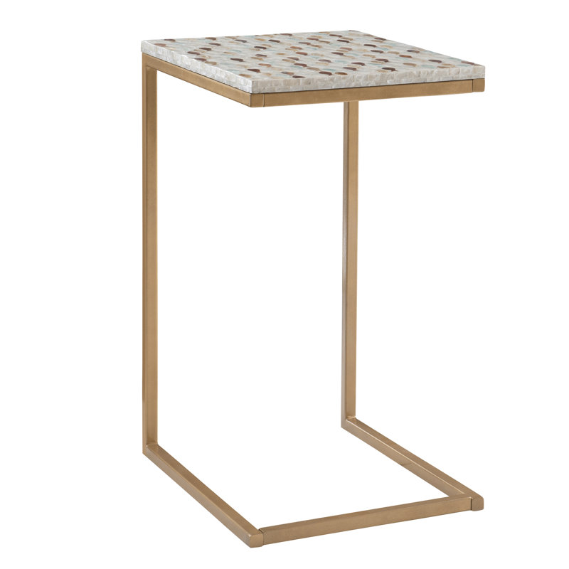Tellez 26'' Tall Capiz C Table End Table