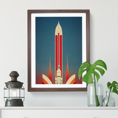 An Exciting Spaceship Rocket - Single Picture Frame Print