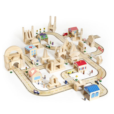 Community Buildings Block Play Learning Toys