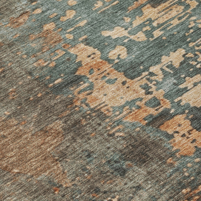 Tapis intérieur / extérieur lavable à la machine Cinead ACN1702 Seafoam, Rectangle 10 pi x 14 pi