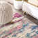 Tapis crème / rose Lasley
