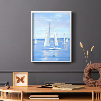 NAUTICAL Series CXLV - Impression encadrée de qualité supérieure - Prêt à être accroché - Aucun clou requis