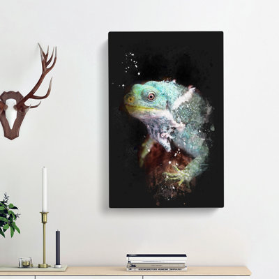 Fiji Iguana - Wrapped Canvas Painting