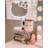 Hello Kitty Tabletop Mount LED Rechargeable Makeup Mirror with 360 Degree Rotation and Touch Sensor