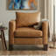 Chaise d'appoint en bois avec coussin amovible