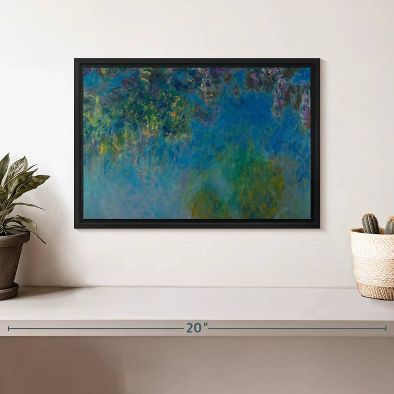 Wisteria 1925, Floating Frame Black, 13 po x 9 po