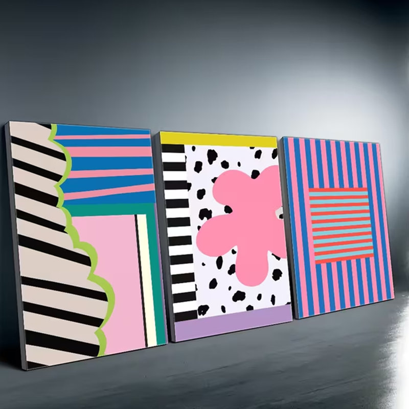 3 Piece Wrapped Canvas Wall Art, 30" H x 60" W