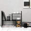 Étagère de rangement rotative de bureau noire-67867153