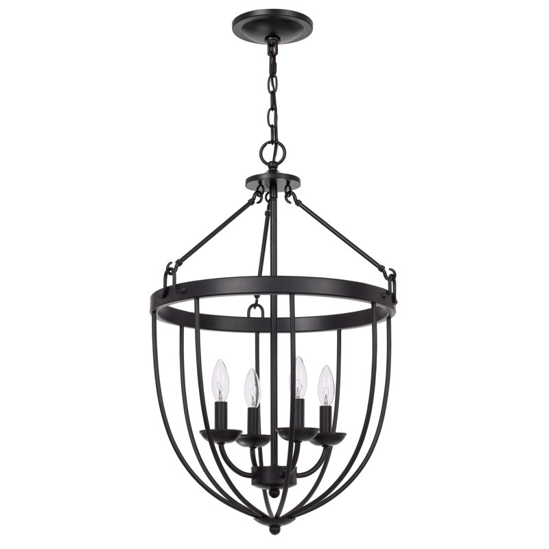 4 - Light Lantern Geometric Chandelier