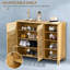 Rustic 3-Door Shoe Cabinet