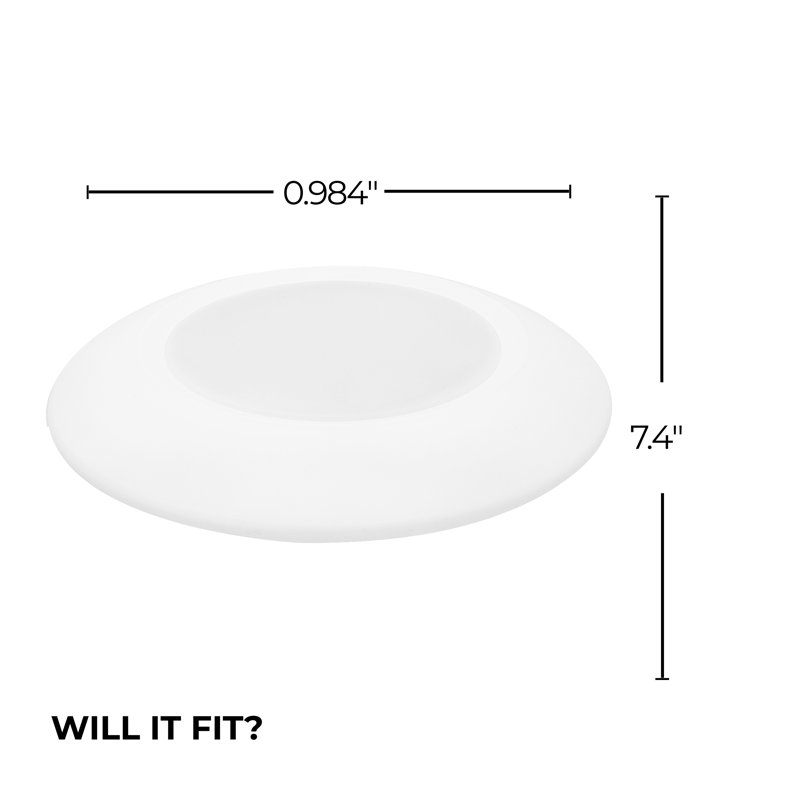 14 Watt 7" LED Disc Light, 5CCT Selectable - 27/30/35/40/50K, 1100 Lumens