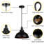 - Light Matte Black Single Pendant