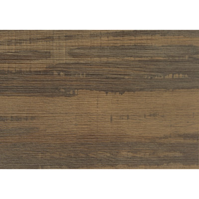 Table de bureau à domicile avec 4 tablettes ouvertes, 122 cm (48 po), stratifié brun, style industriel, pieds en métal noir.