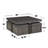 Square Coffee Table With 4 Storage Stools In Rustic-473735018