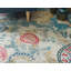 Tapis abstrait bleu / crème Higley-1269928176