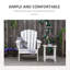 Chaise Adirondack avec porte-gobelet Outsunny-1031640891