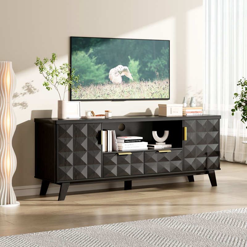 TV Stand for TVs up to 65", Black
