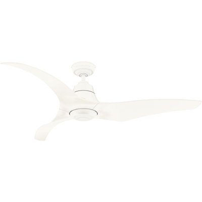 Casablanca 60 inch Stingray ENERGY STAR® Damp Rated Ceiling Fan with LED Light Kit and Handheld Remote