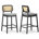 Black Washed Frame with Gray Seat