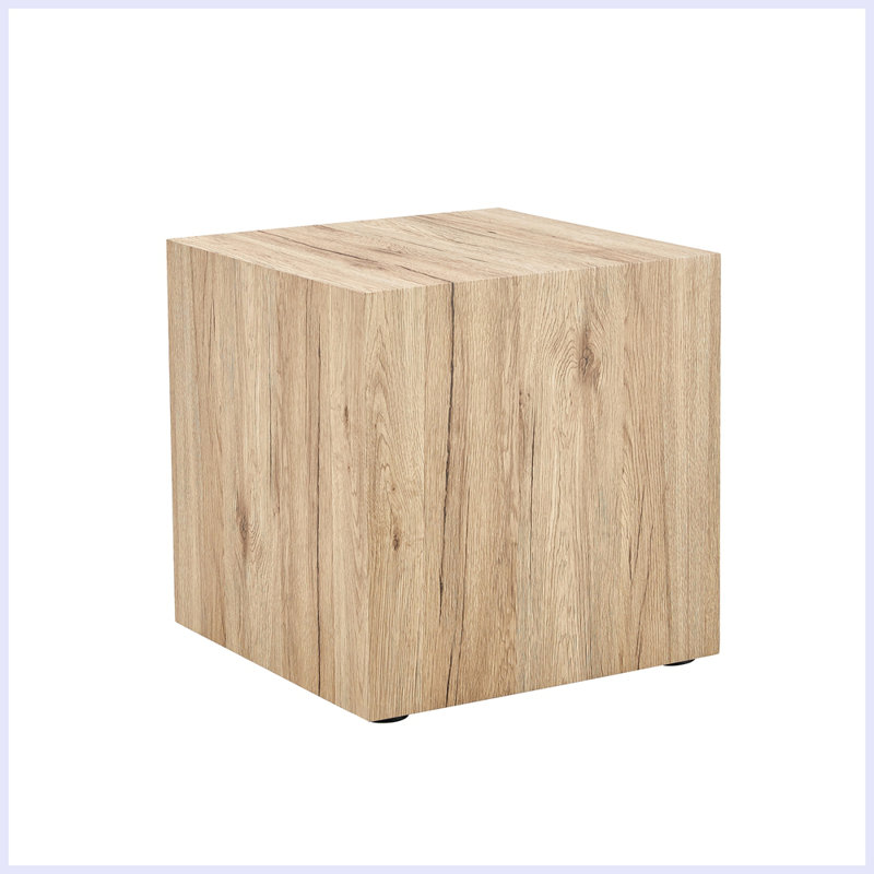 Kylier Coffee Table, 15.75" H x 15.75" W x 15.75" D, Dark Wood, Wood