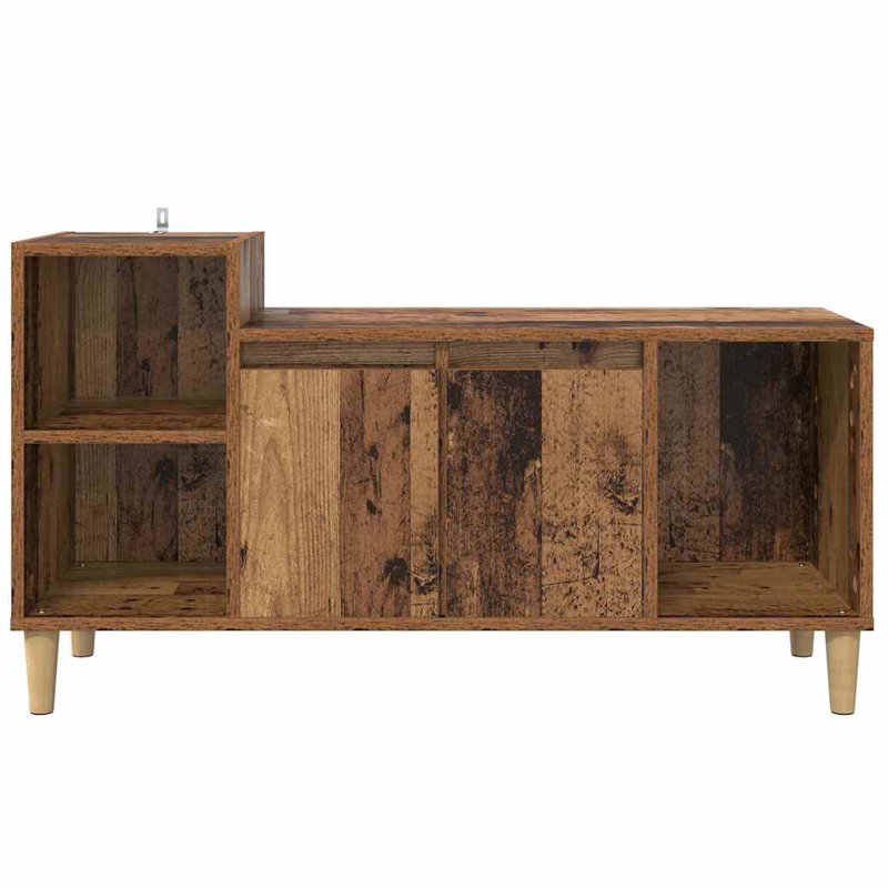 Unfinished TV Stand, Old Wood, 55cm H x 100cm L x 35cm W