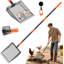Poulailler 2-en-1 Scooper & Rake, poulailler robuste avec 33-61 po réglable