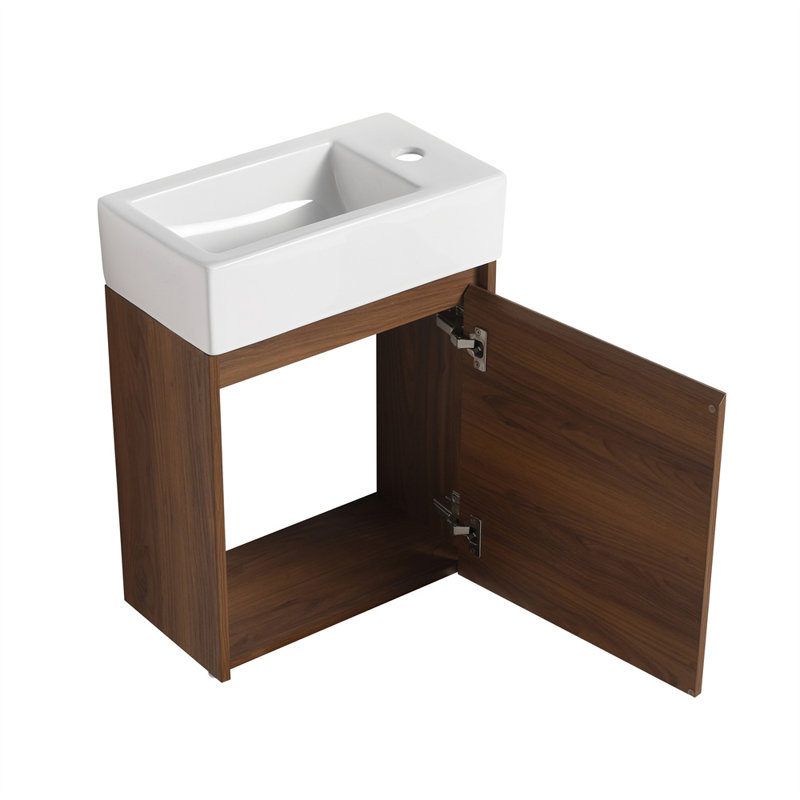 Ensemble de meuble-lavabo mural simple 18 po Avdulla