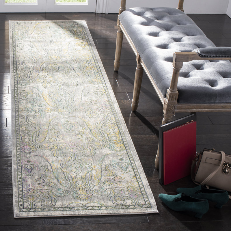 Kashief Performance Damask Rug, Runner 2'3" x 8'
