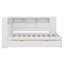 Lit de jour en bois avec tablettes de rangement, USB et lit gigogne-985278666