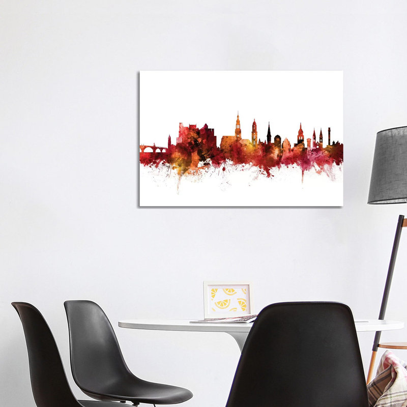 Heidelberg, Germany Skyline by Michael Tompsett - Wrapped Canvas Gallery-Wrapped Canvas Giclée