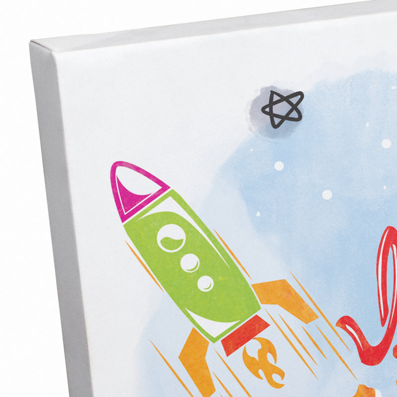 Art sur toile pour enfants let Bullock, H 18 po x l 12 po x P 1,25 po