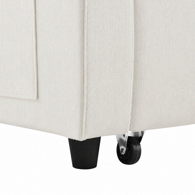 Sofa, Off White Chenille