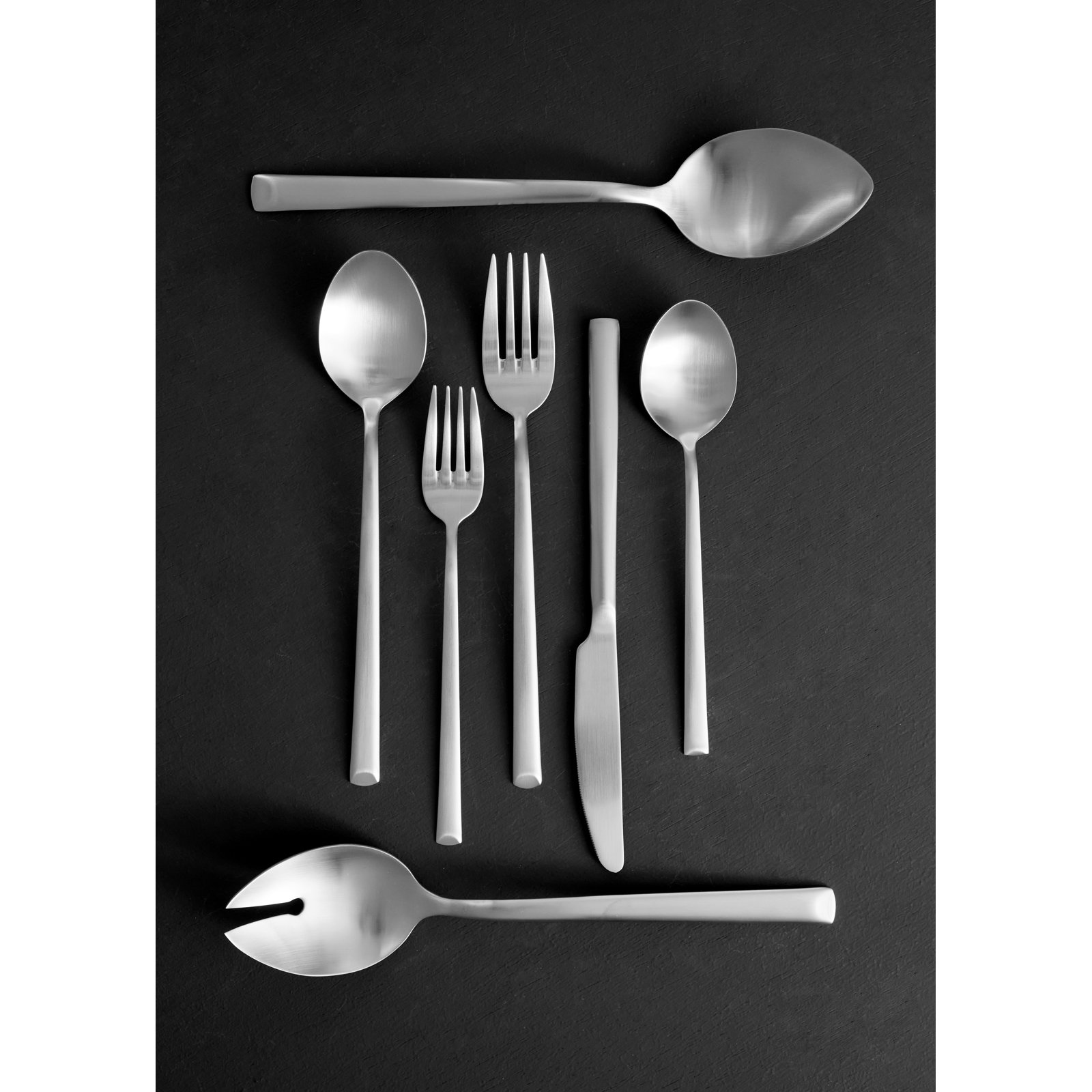 Stainless Steel Salad Servers, Silver