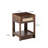 PE Rattan End Table with Drawer, Modern Nightstand, Side Table for Living Room, Bedroom-2012793650