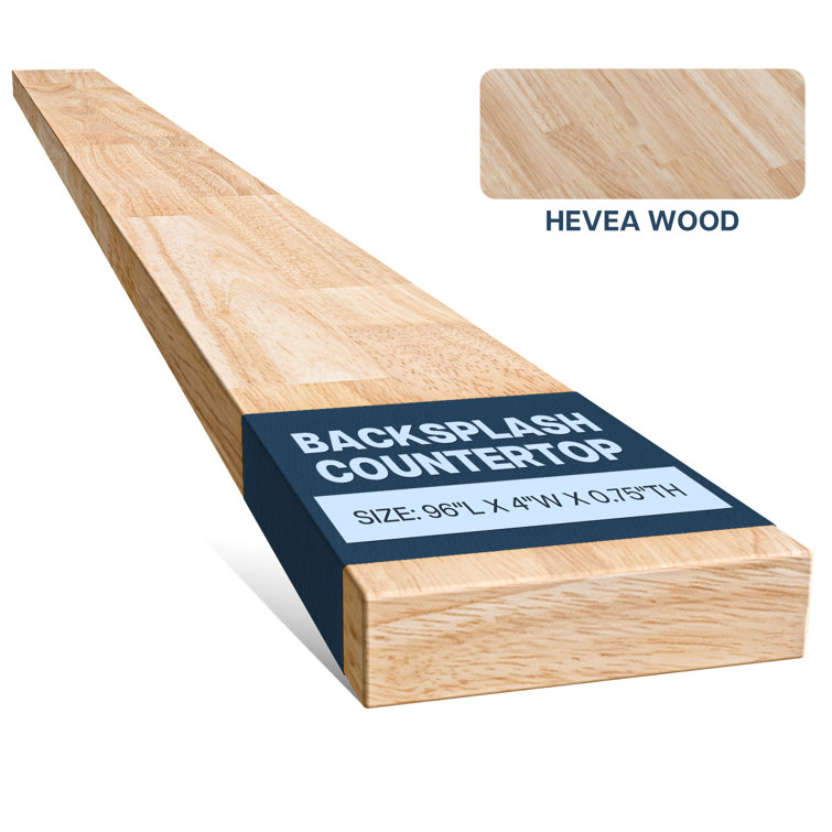 Bartlum Sturdy Solid Hevea Wood Block Countertop for Workbenches