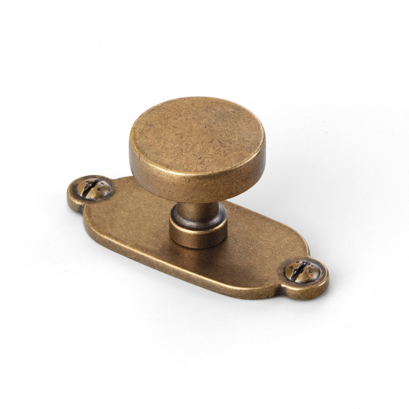 1.2" Diameter Mushroom Knob With Backplate