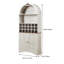 Armoire arquée en bois avec support à vin amovible et tablettes réglables-134002623