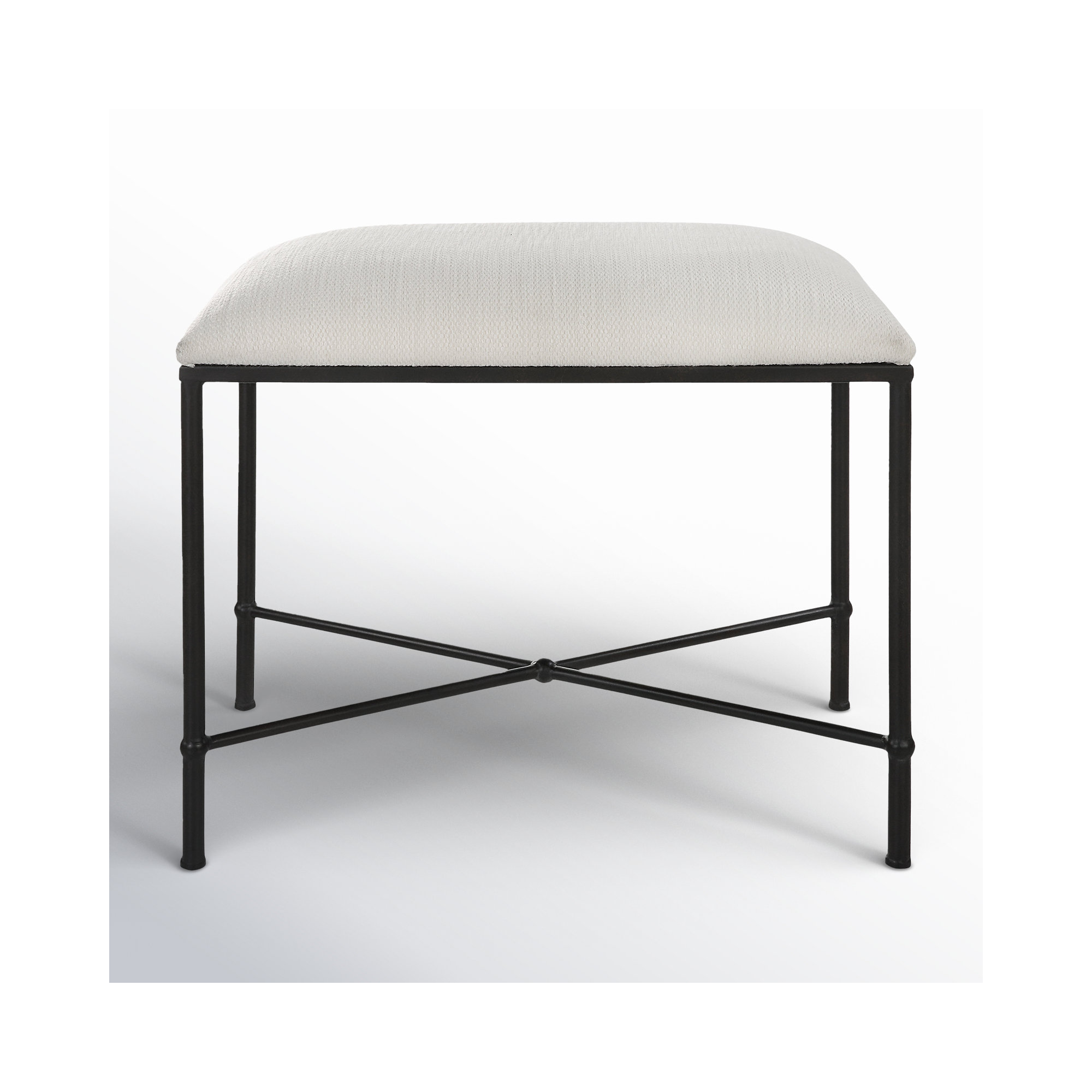 Brynn Bedroom Bench, Black, 20" H x 24" W x 16"D