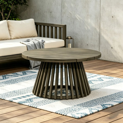 Wood Patio Coffee Table