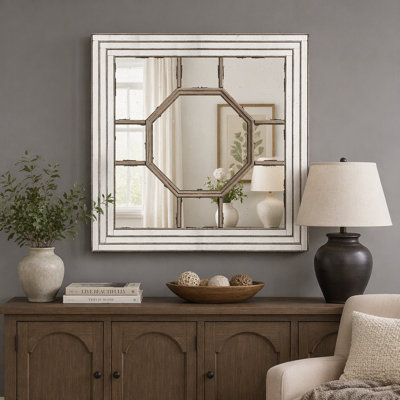 Miroir mural 48 "x48" avec cadre en miroir