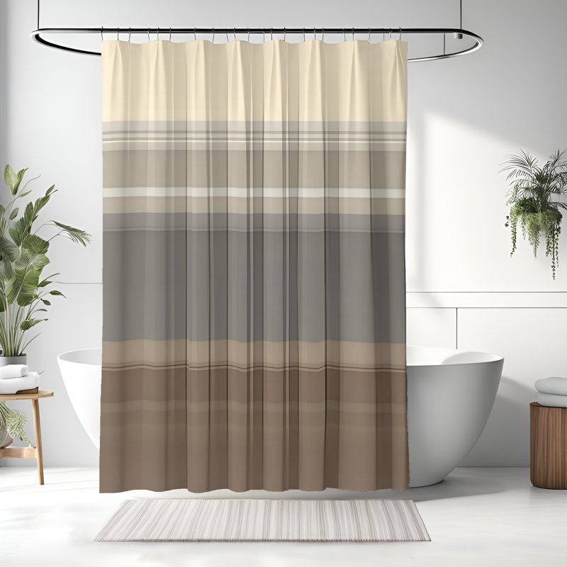 Matilynn Abstract Shower Curtain, 72"H x 70"W