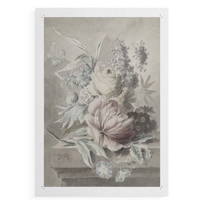 Imprimé floral rétro Lxxxix - impression sur toile seulement - non encadrée