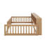 Lit en bois simple TG avec armoires et port USB-1276358759